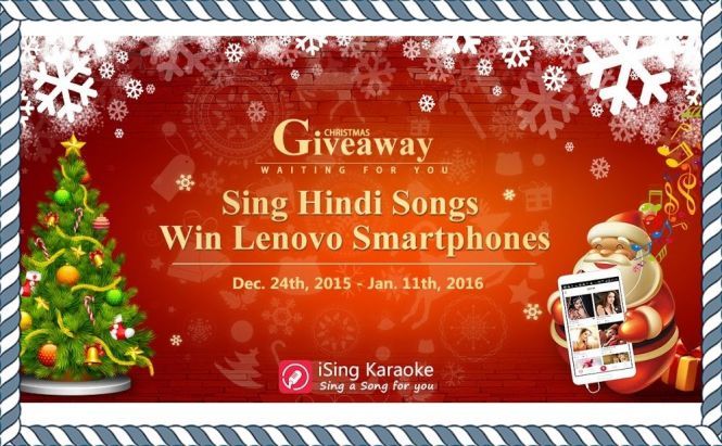 iSing announces Christmas Giveaway for users from India