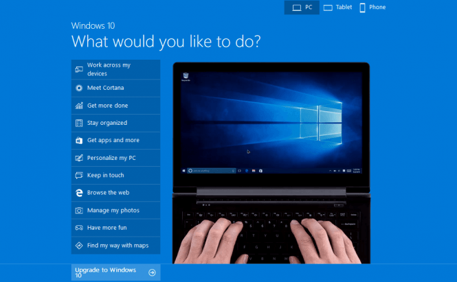 Microsoft has launched a demo site that emulates Windows 10