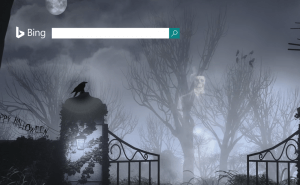 Bing and Google get ready for Halloween