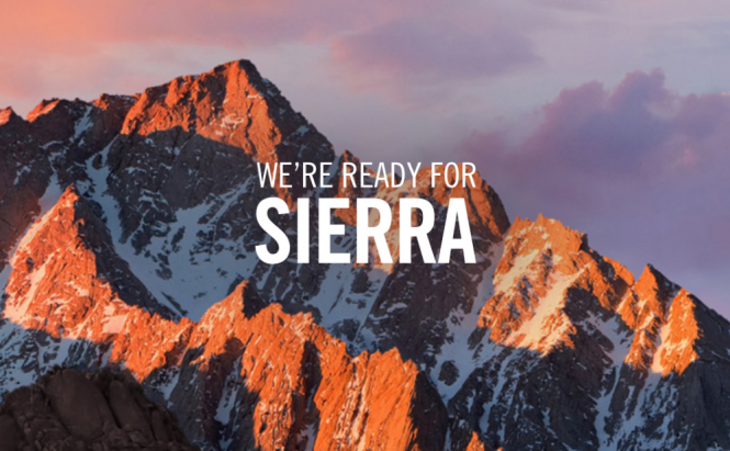 Update your Mac to OS Sierra